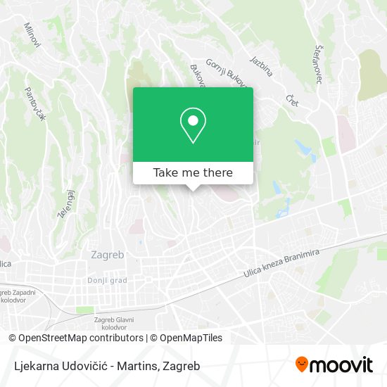 Ljekarna Udovičić - Martins map