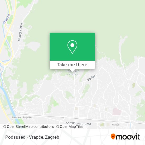 Podsused - Vrapče map