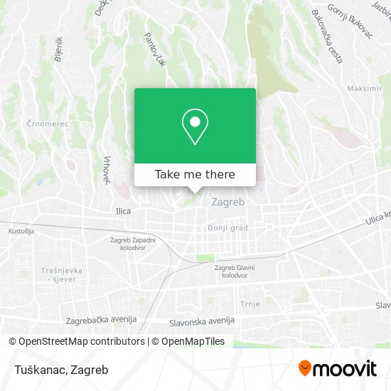 Tuškanac map