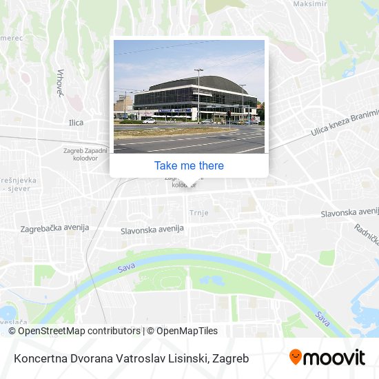 Koncertna Dvorana Vatroslav Lisinski map