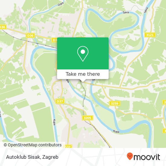 Autoklub Sisak map