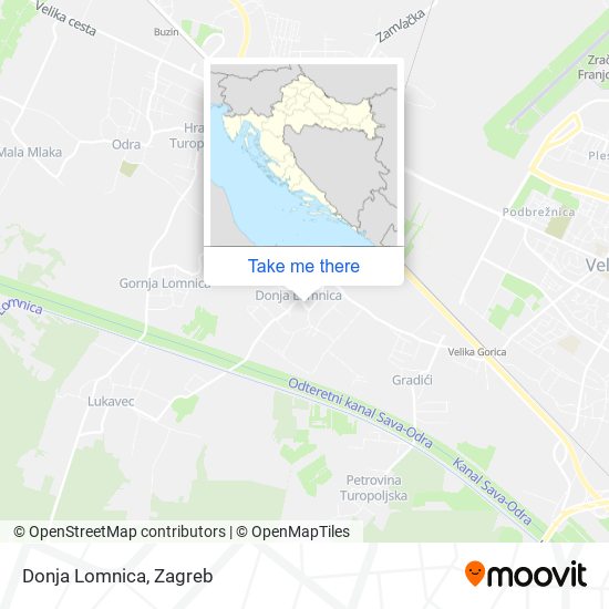 Donja Lomnica map