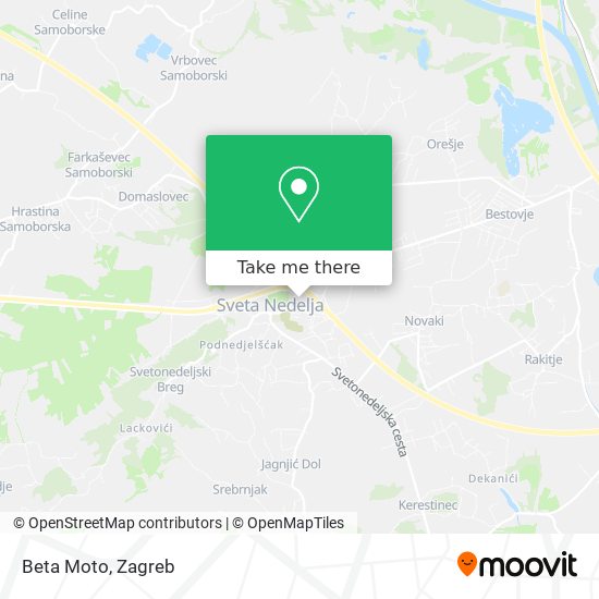 Beta Moto map