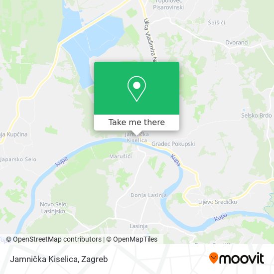 Jamnička Kiselica map