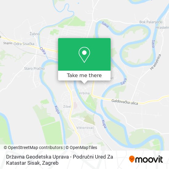 Državna Geodetska Uprava - Područni Ured Za Katastar Sisak map