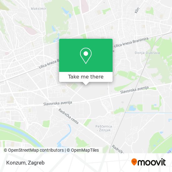 Konzum map