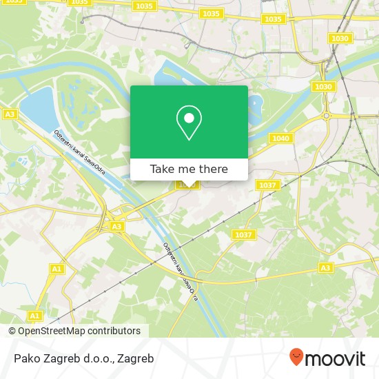 Pako Zagreb d.o.o. map