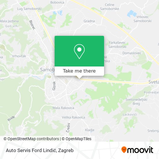 Auto Servis Ford Lindić map