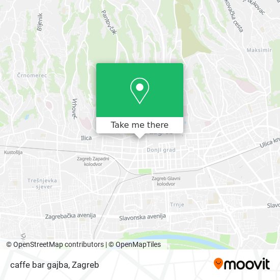 caffe  bar gajba map