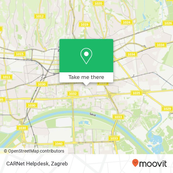 CARNet Helpdesk map