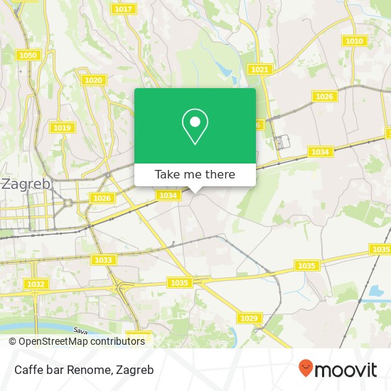 Caffe bar Renome map