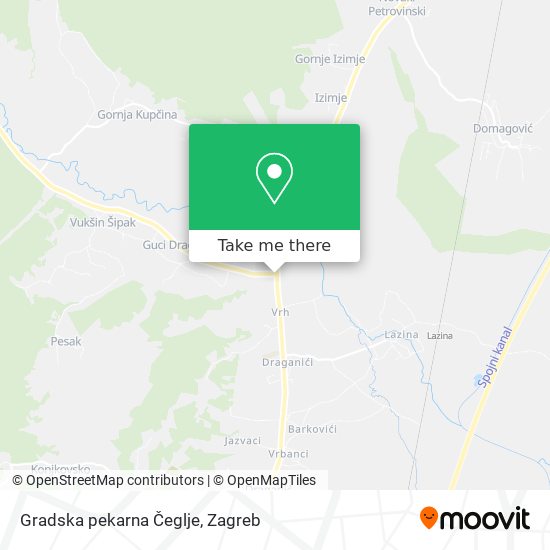Gradska pekarna Čeglje map