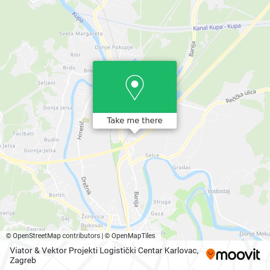 Viator & Vektor Projekti  Logistički Centar Karlovac map