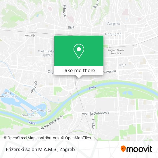 Frizerski salon M.A.M.S. map