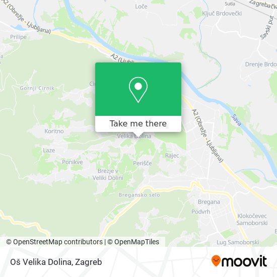 Oš Velika Dolina map