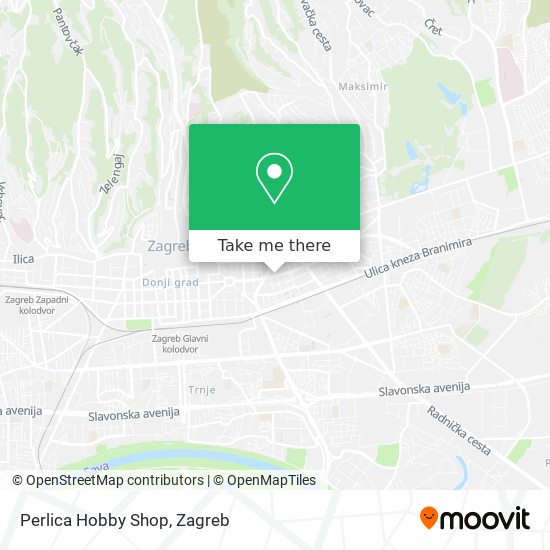 Perlica Hobby Shop map