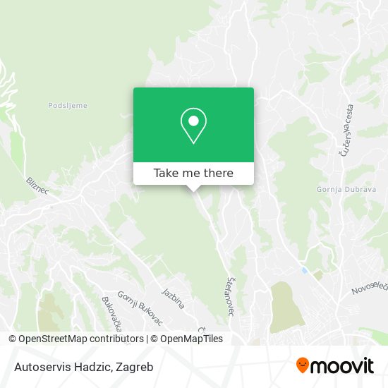 Autoservis Hadzic map