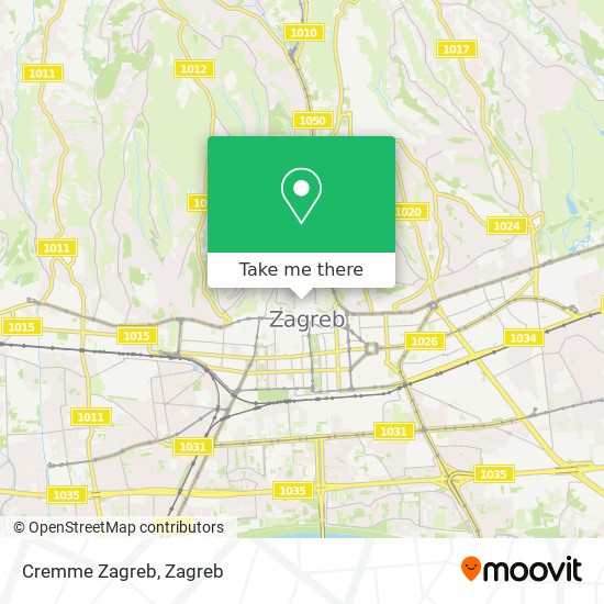 Cremme Zagreb map