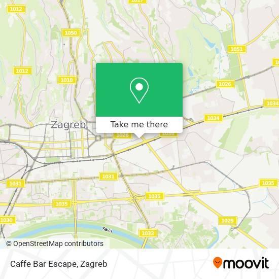 Caffe Bar Escape map