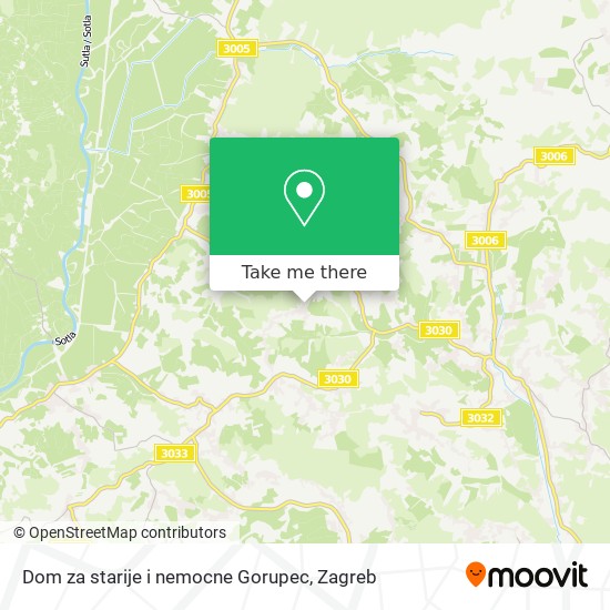 Dom za starije i nemocne Gorupec map