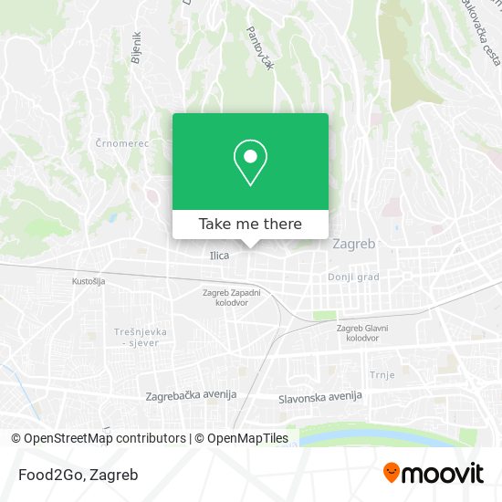 Food2Go map