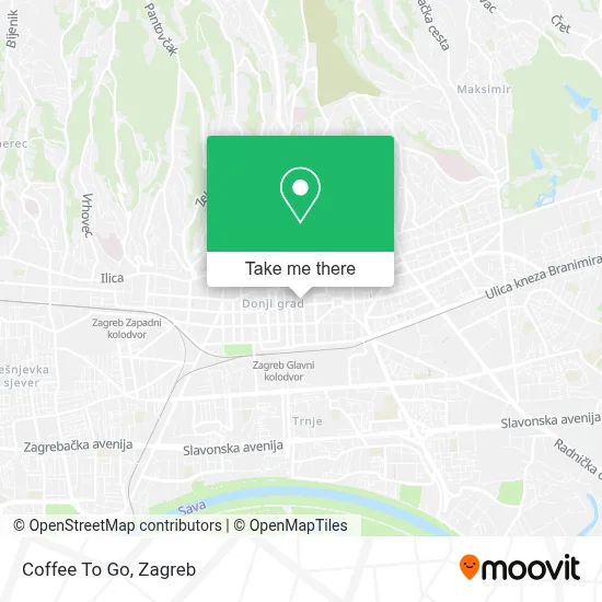 Coffee To Go map