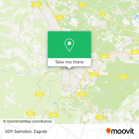 SDP Samobor map