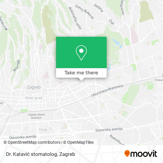 Dr. Katavić stomatolog map