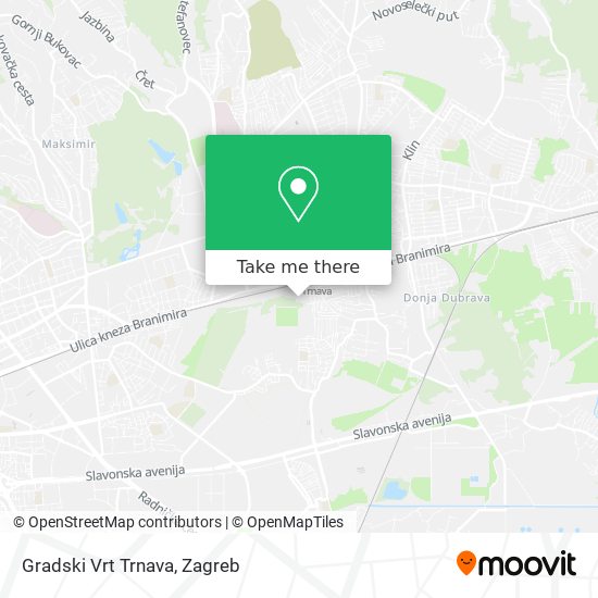 Gradski Vrt Trnava map