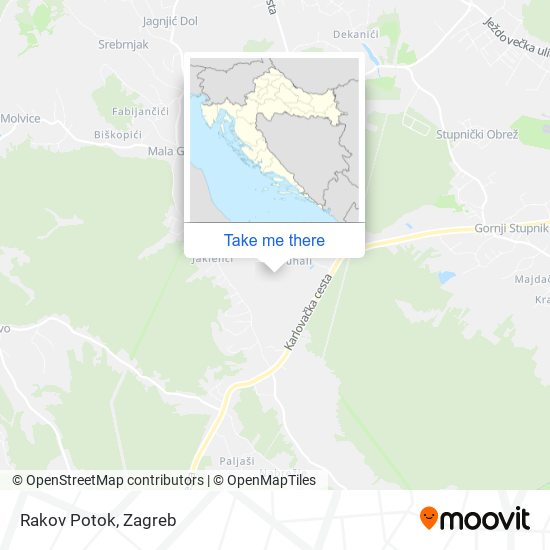 Rakov Potok map