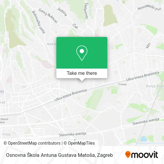 Osnovna Škola Antuna Gustava Matoša map