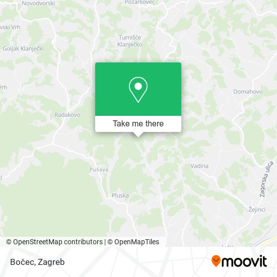 Bočec map