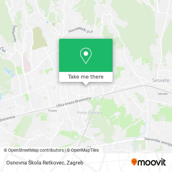 Osnovna Škola Retkovec map