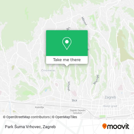 Park Šuma Vrhovec map