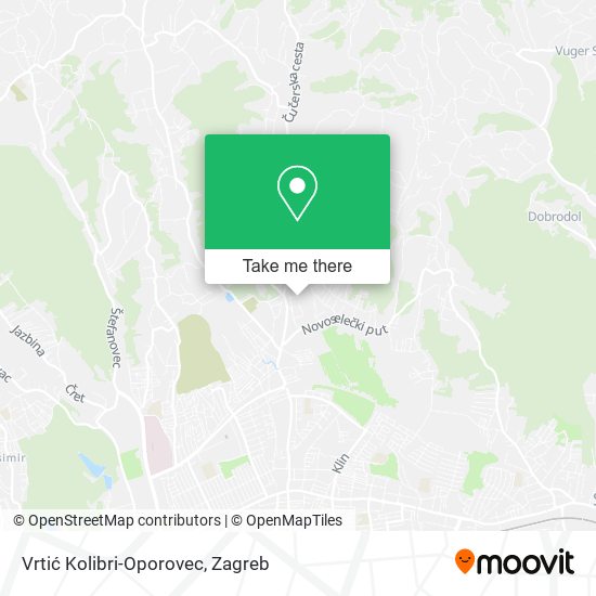 Vrtić Kolibri-Oporovec map