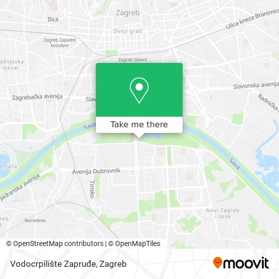 Vodocrpilište Zapruđe map