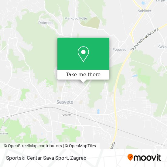 Sportski Centar Sava Sport map