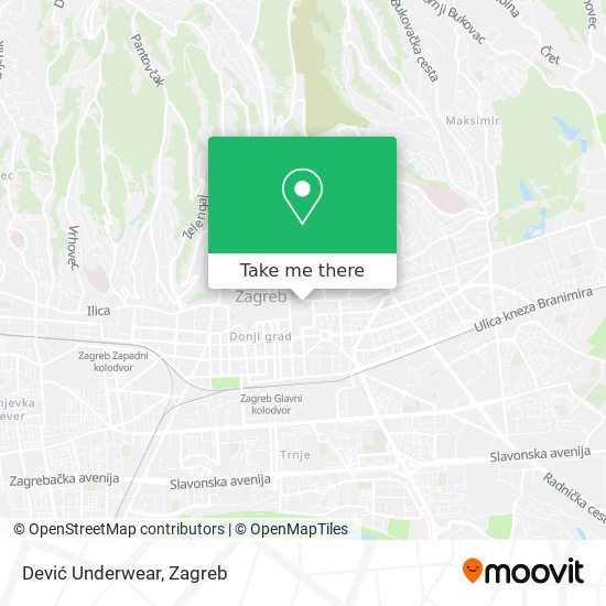 Dević Underwear map