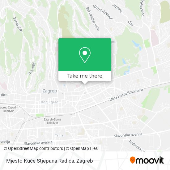 Mjesto Kuće Stjepana Radića map