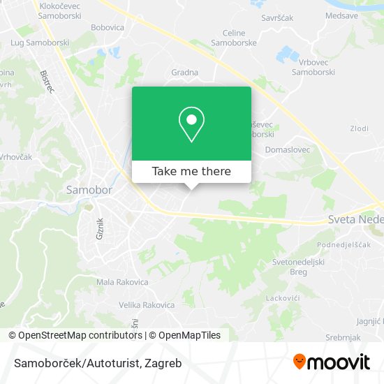 Samoborček/Autoturist map