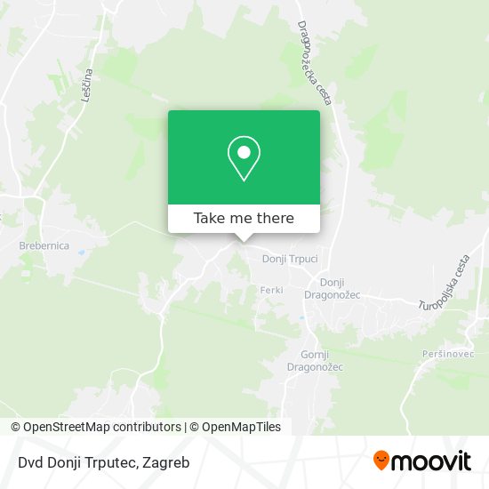Dvd Donji Trputec map