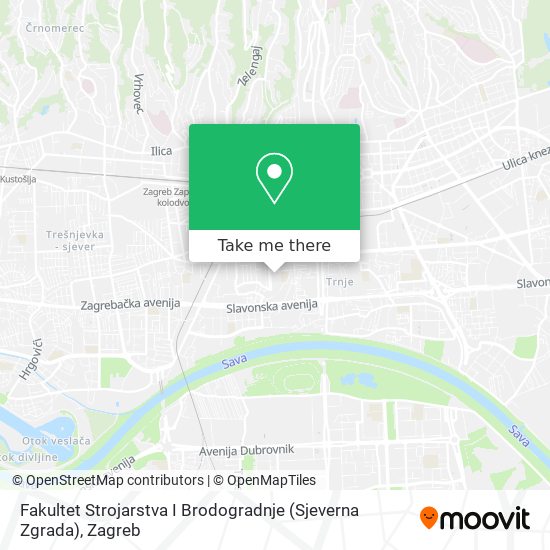 Fakultet Strojarstva I Brodogradnje (Sjeverna Zgrada) map