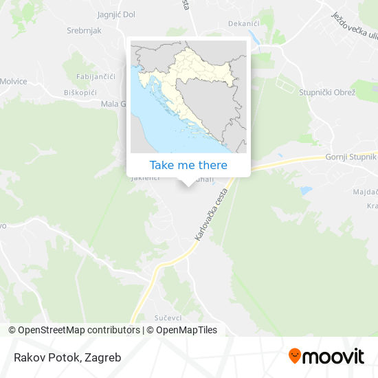 Rakov Potok map