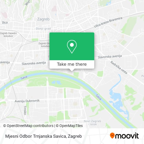 Mjesni Odbor Trnjanska Savica map