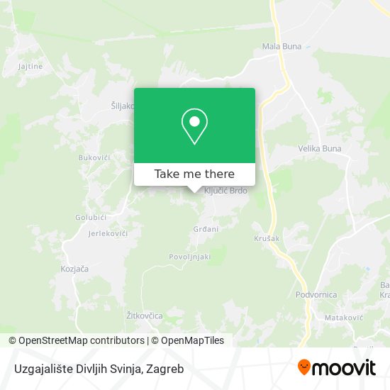 Uzgajalište Divljih Svinja map