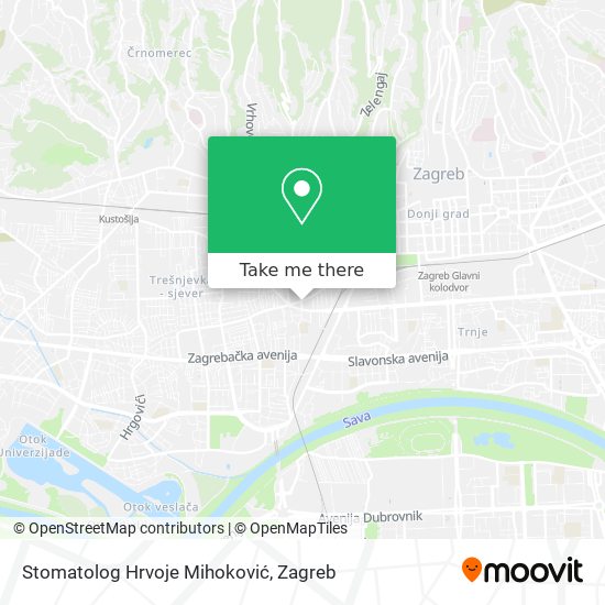 Stomatolog Hrvoje Mihoković map