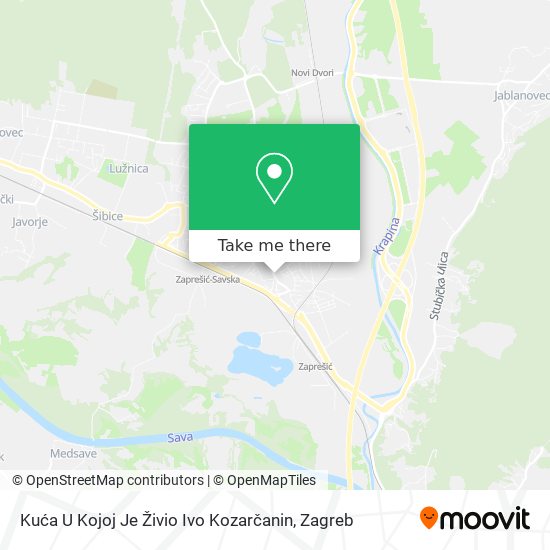 Kuća U Kojoj Je Živio Ivo Kozarčanin map