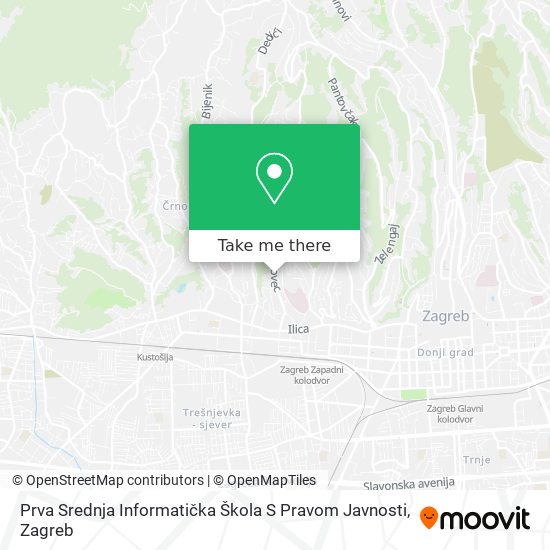 Prva Srednja Informatička Škola S Pravom Javnosti map