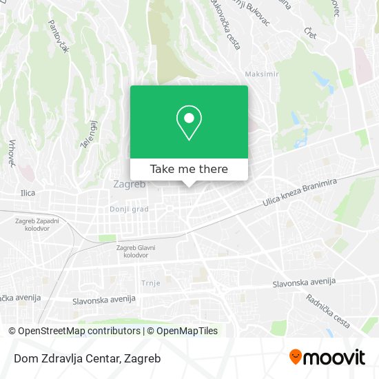 Dom Zdravlja Centar map