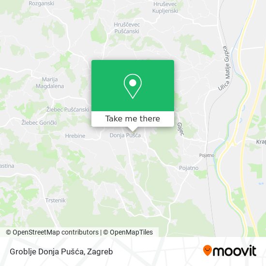 Groblje Donja Pušća map